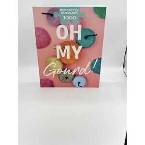 Talking Tables Oh My Gourd Pumpkin 1000-pcs and Poster Sealed Jigsaw Puzzle NEW